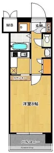 エンクレスト天神Ⅱ【3階】の間取り