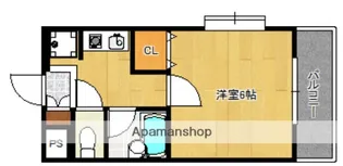 フォルム六本松九大西【2階】の間取り