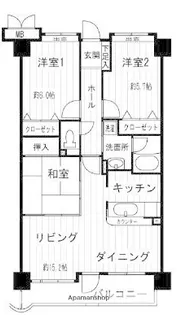 第7高島マンション【4階】の間取り