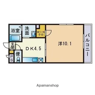 アムール仁【1階】の間取り