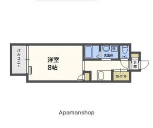 エンポリアム長尾【7階】の間取り