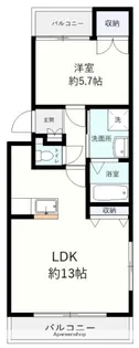 チュリス【2階】の間取り