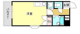 クレアトール百道【7階】の間取り