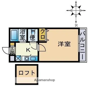 ウインズ室見【2階】の間取り