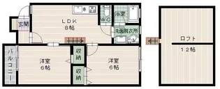 リンデン小笹【1階】の間取り