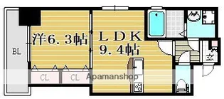 プレジールTJ【9階】の間取り