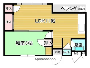 志のぶビル【3階】の間取り
