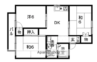 セジュール野間【2階】の間取り