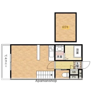 オークヒルズ高宮【2階】の間取り