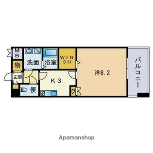 シエル薬院【10階】の間取り