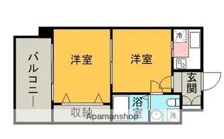 エステートモア薬院通り【7階】の間取り