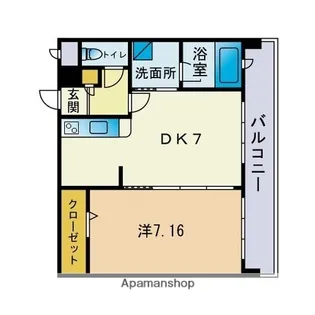 HF大濠レジデンスBAYSIDE(旧 プレミネンテパーク大濠北)【2階】の間取り