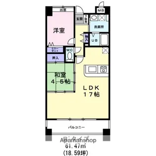 オーパス・ワン【7階】の間取り