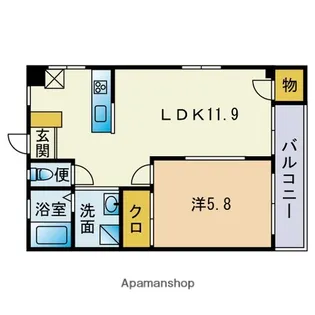 パルク七隈【1階】の間取り