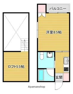 西片江アパートメントA棟【1階】の間取り