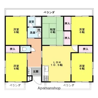 ホワイトエクセル【3階】の間取り
