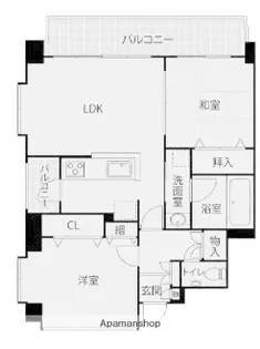 ピエールボレ室見【6階】の間取り
