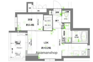 TRAIL大濠【4階】の間取り