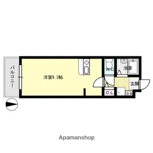 クレアトール赤坂【3階】の間取り