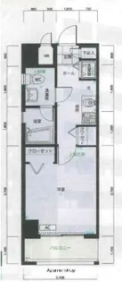 ピュアドームリージェント薬院【3階】の間取り