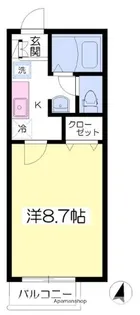 ラフィーネプロムナードⅤ B棟【2階】の間取り