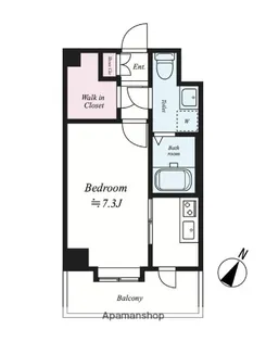 T−SMART博多オーケストラ通り【4階】の間取り