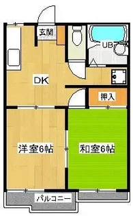 レジデンス今宿【1階】の間取り