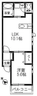 リテラ大濠公園【1階】の間取り