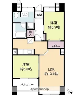 レジディア天神南【11階】の間取り