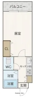 ハックベリー平和【1階】の間取り