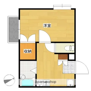 サンエイム大橋【4階】の間取り