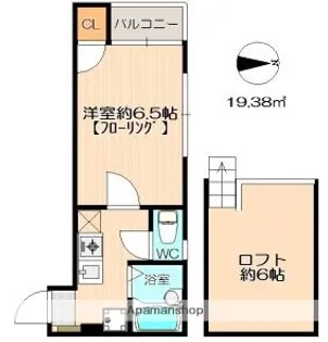 メゾン・ド・鶴【1階】の間取り