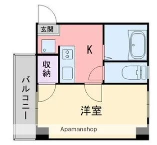 サンマルク藤崎【4階】の間取り