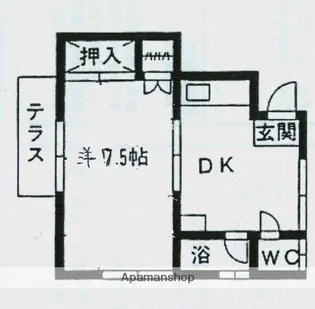 十八番館【2階】の間取り