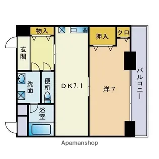 レジデンス西新セスト【3階】の間取り
