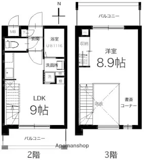 メゾネットリバティ【2階】の間取り