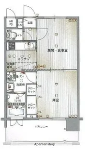 エンクレスト薬院Ⅱ【13階】の間取り
