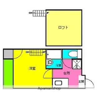 サンシティ大濠【1階】の間取り