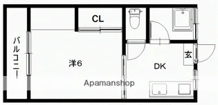 コーポ石橋【2階】の間取り