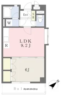 ペンタコード高宮【5階】の間取り