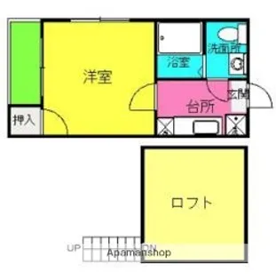 福岡県福岡市博多区美野島1丁目【アパート】の間取り