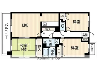アマール竹下【3階】の間取り