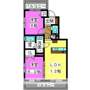 ステラKSK【3階】の間取り