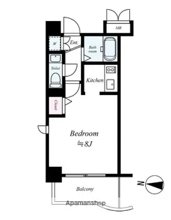 エンクレスト西公園Ⅱ【4階】の間取り