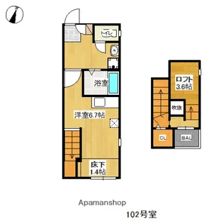MAISONETIC ノルテ【1階】の間取り