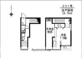 セレス姪浜【2階】の間取り