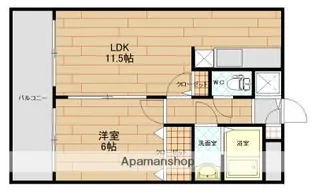 ファインエース姪浜Ⅱ【8階】の間取り
