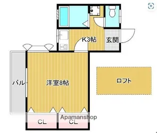 ヴィラ友丘【2階】の間取り