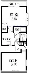 エルメゾン松山【1階】の間取り
