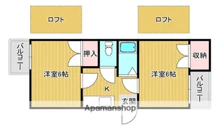 エンゼルス【1階】の間取り